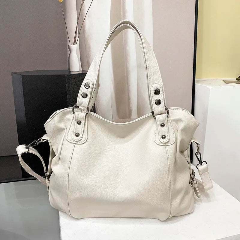 Women's Minimalist Tote Bag - Large Capacity Commuter Bag