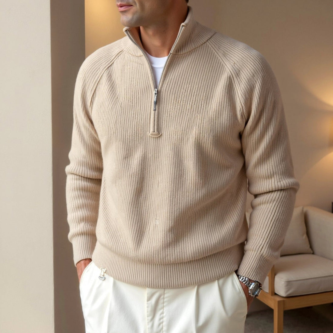 Thick Elegant Knitted Sweater for Men | James