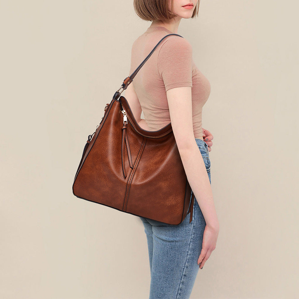 Women's Hobo-Style Shoulder Bag - Spacious with Crossbody Strap