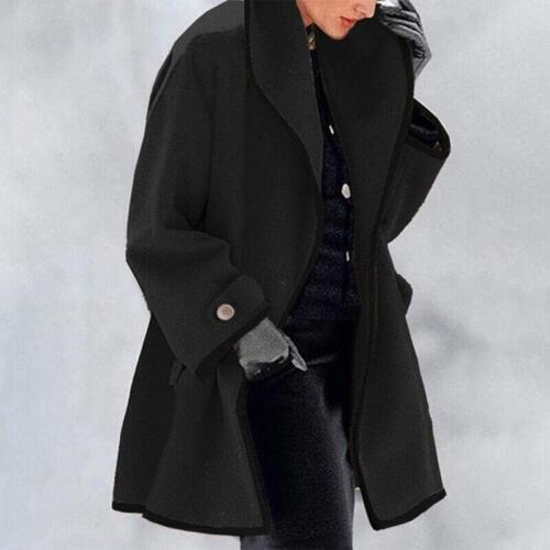 Women's Two-Toned Coat - Tailored Fit with Wide Lapel